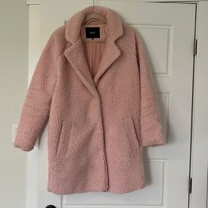 Pink Sherpa coat